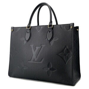 Louis Vuitton Bag Black Monogram Empreinte Tote OnTheGo